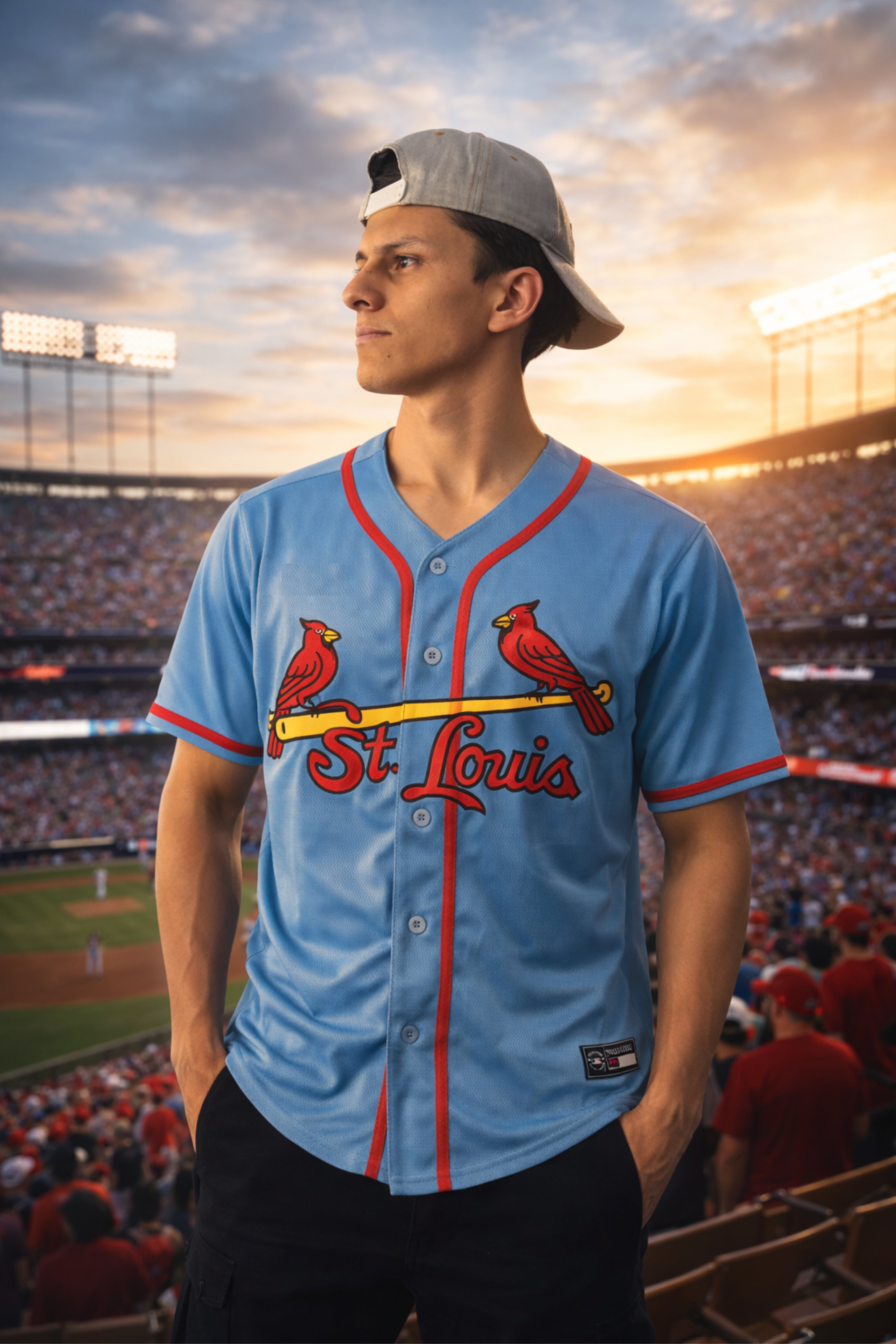 CAMISOLA JERSEY BASEBALL ST LOUIS CARDINALS NOLAN ARENADO #28 BORDADO