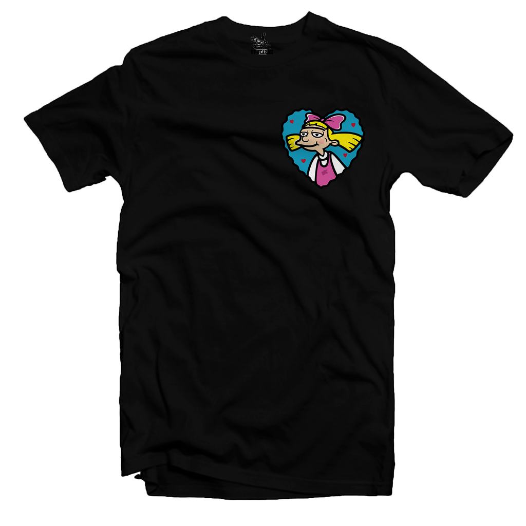 Playera Manga Corta 100% Algodón Parejas Helga y Arnold