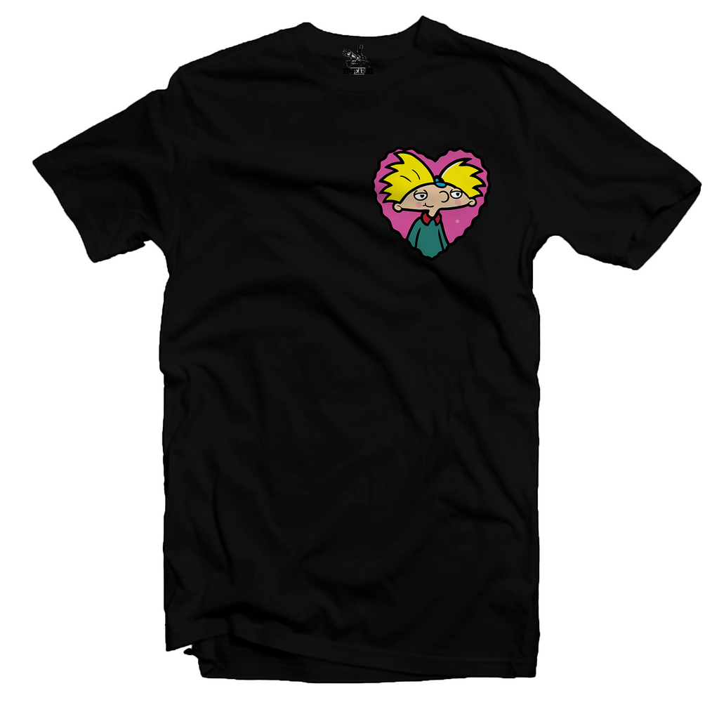 Playera Manga Corta 100% Algodón Parejas Arnold y Helga