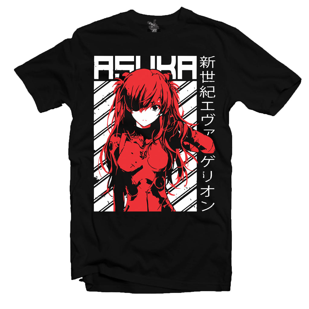 Playera Manga Corta 100% Algodón Asuka Langley Anime