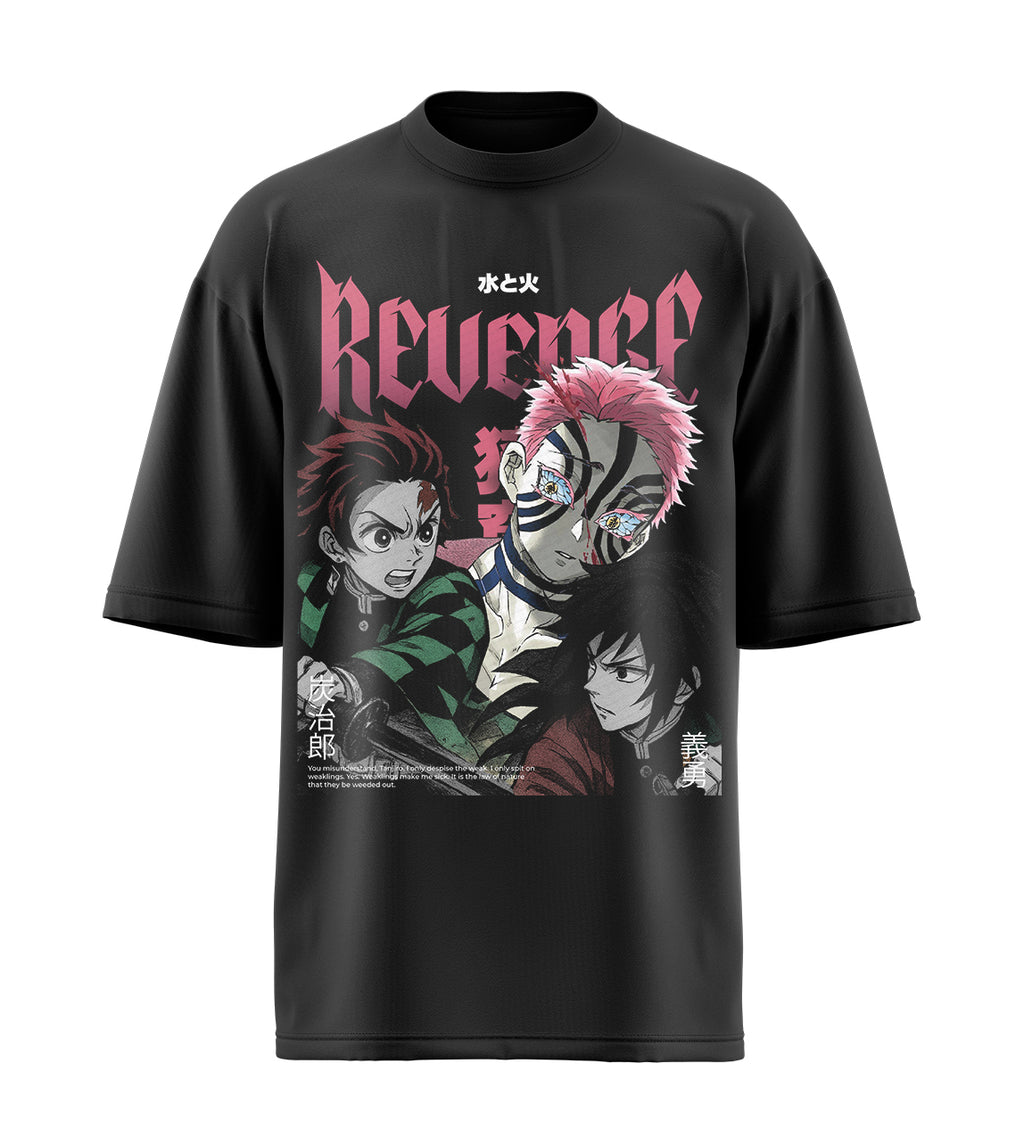 Playera Oversize Revenge Anime