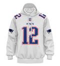 Hoodie T. BRADY GOAT #12 Blanca