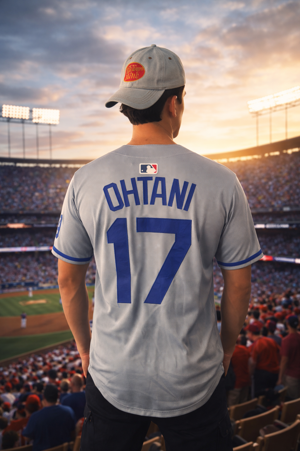 CAMISOLA JERSEY BASEBALL SHOHEI OHTANI #17 LOS ANGELES BORDADO