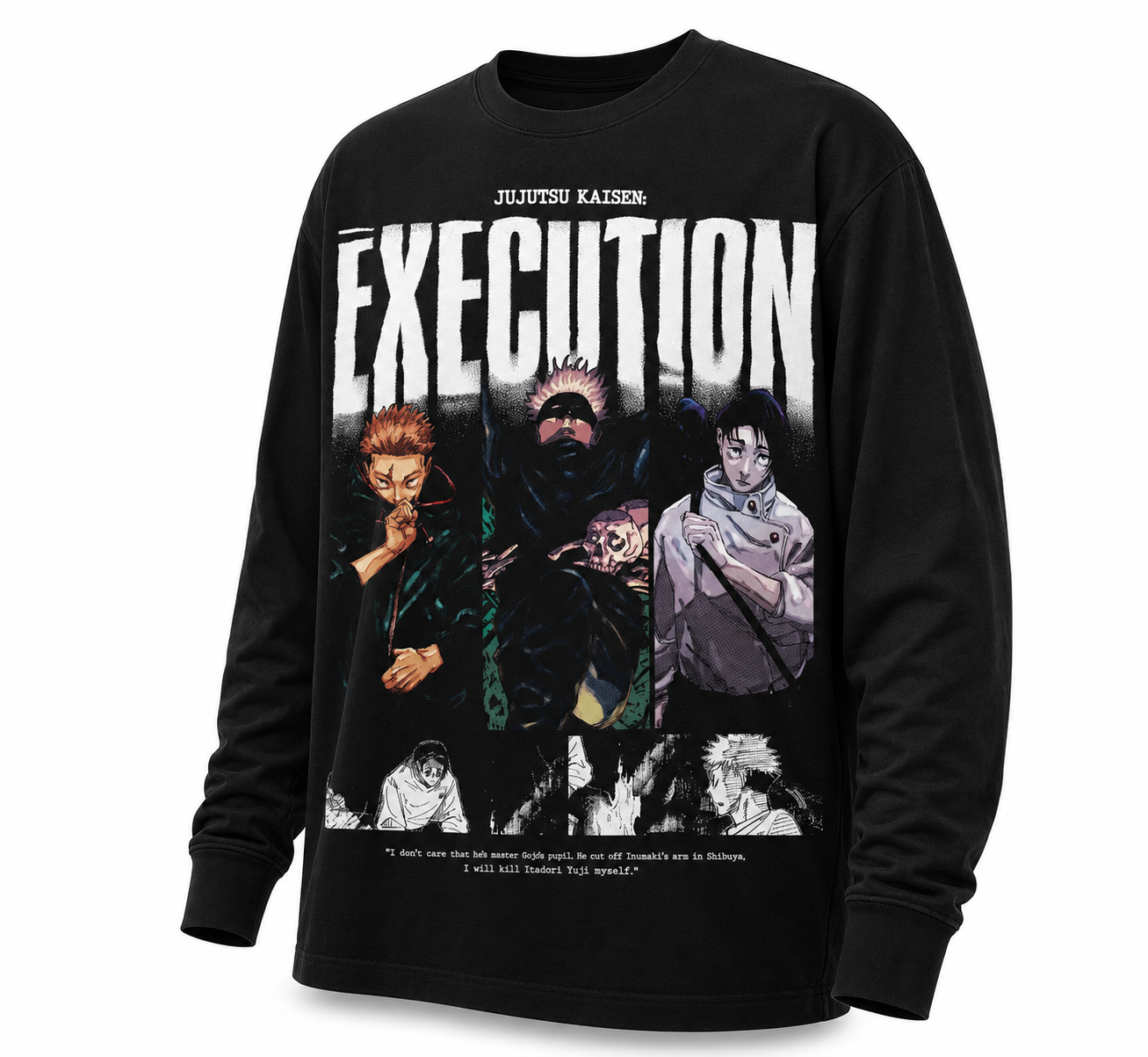 Playera Manga Larga EXECUTION JUJUTSU KAISEN ITADORI GOJO YUTA