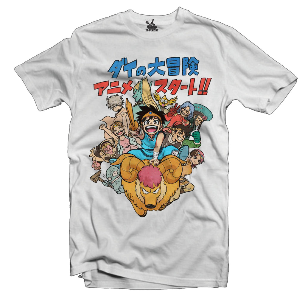 Playera Manga Corta 100% Algodón Dragon Quest The Adventure Of Dai