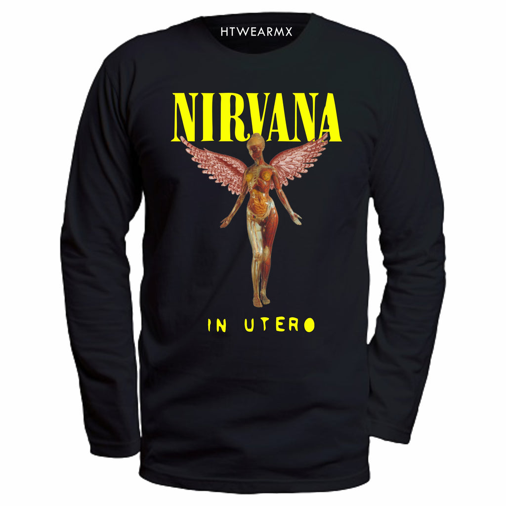 Playera Manga Larga NIRVANA IN UTERO