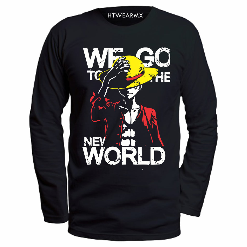 Playera Manga Larga Luffy One Piece