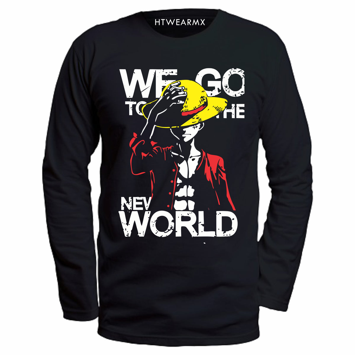 Playera Manga Larga Luffy One Piece