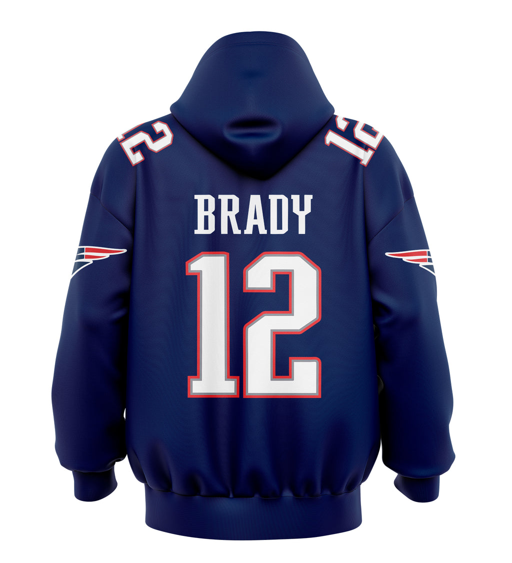 Hoodie T. BRADY #12 GOAT Marino