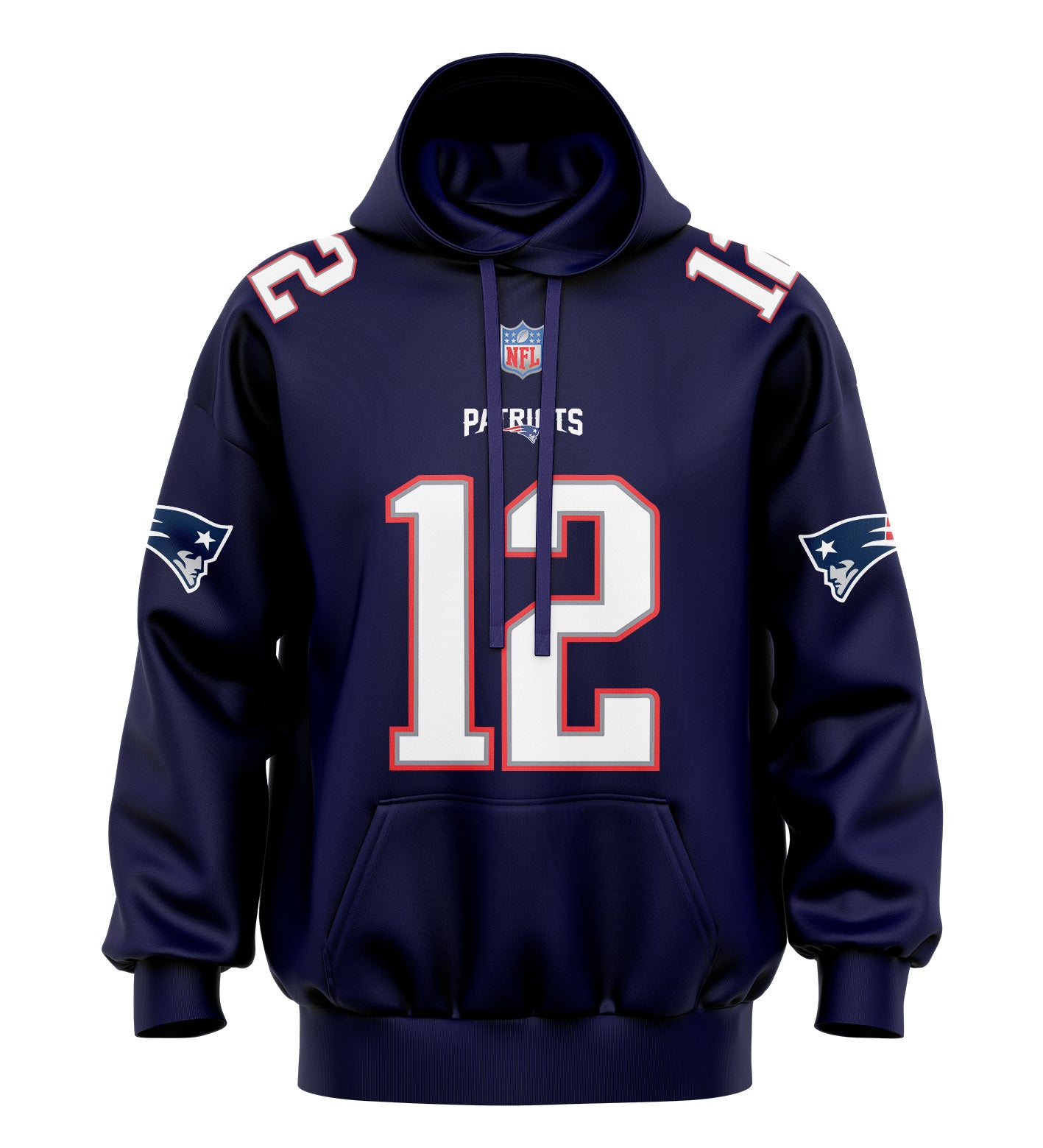 Hoodie T. BRADY #12 GOAT Marino