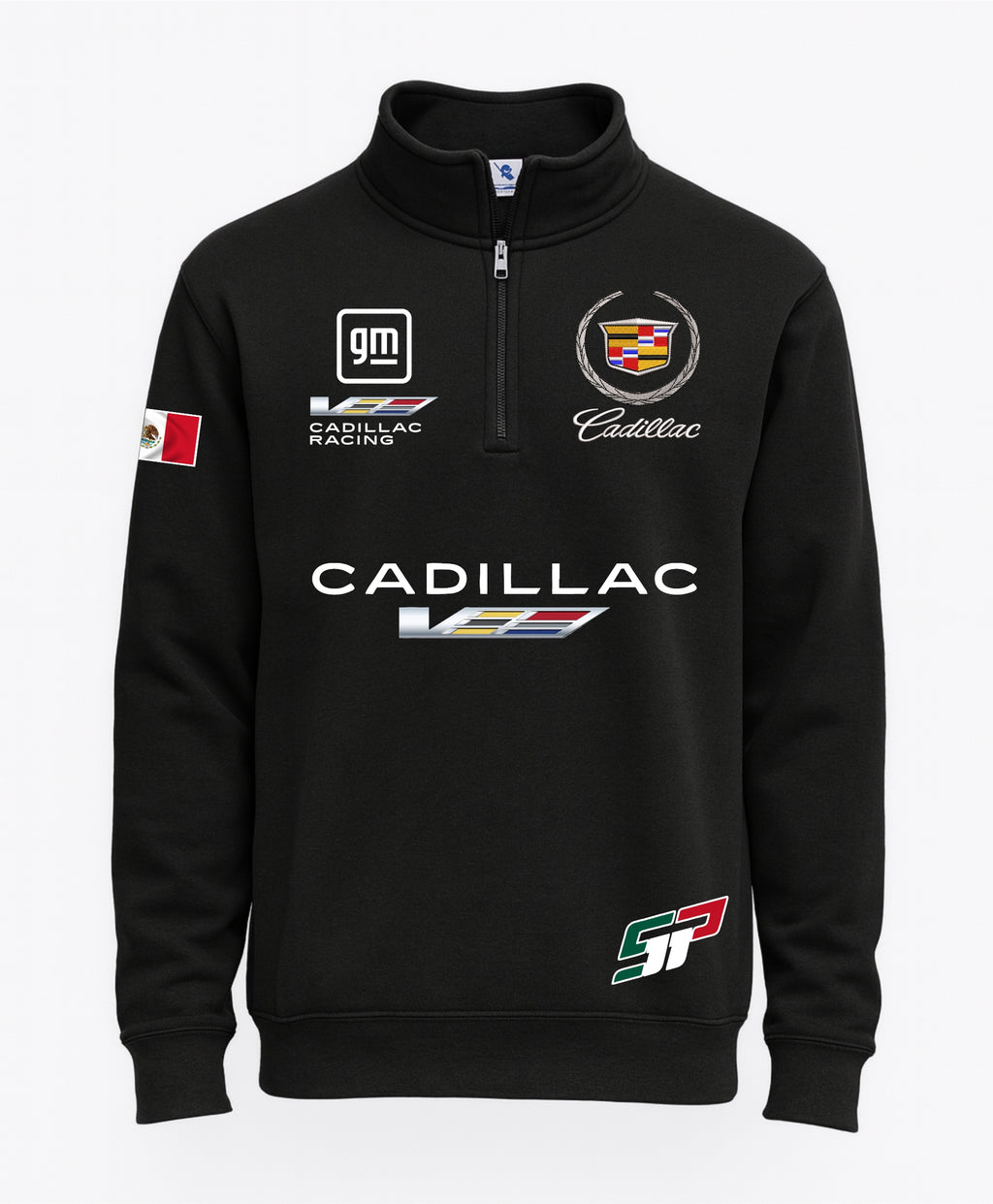 SUDADERA CIERRE 1/4 BORDADA CHECO PERÉZ SP #11 FORMULA RACING CLASSIC