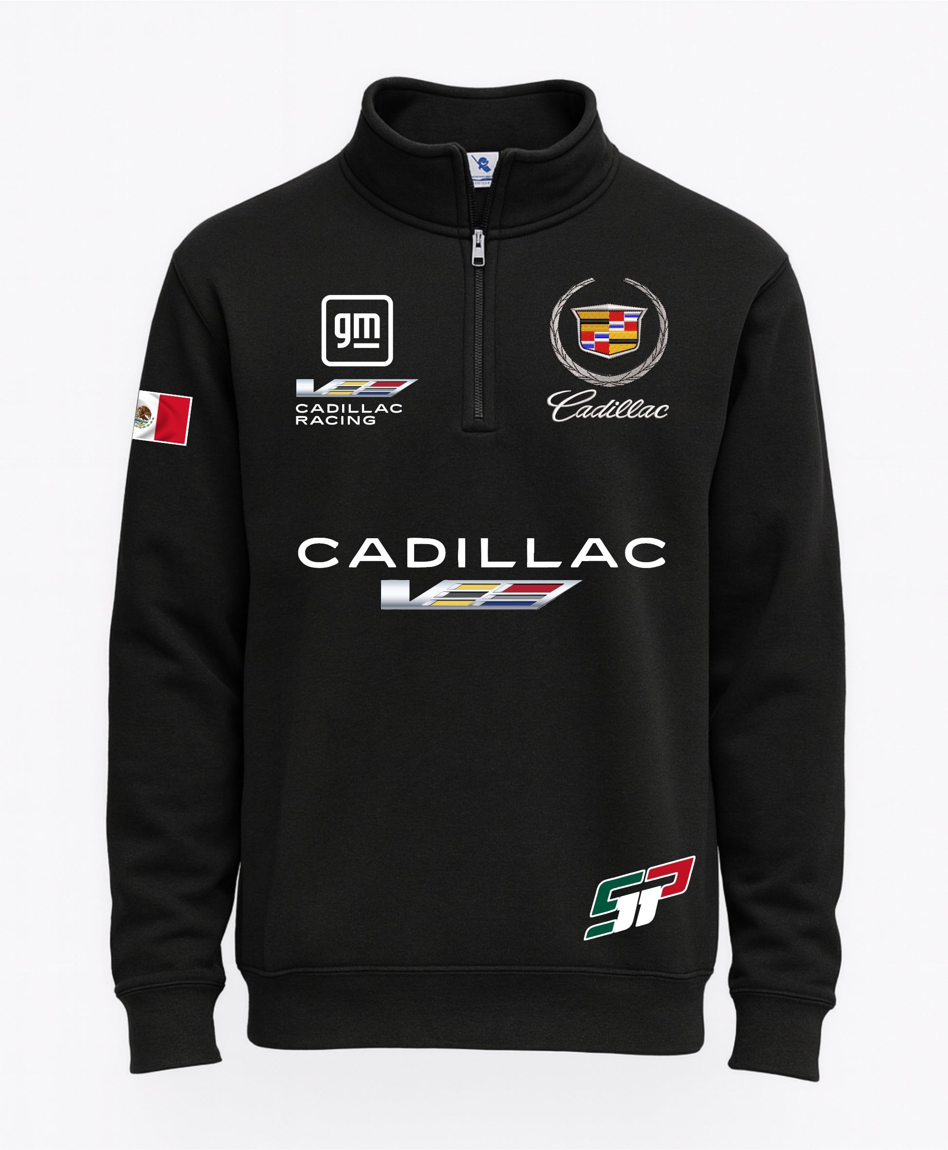 SUDADERA CIERRE 1/4 BORDADA CHECO PERÉZ SP #11 FORMULA RACING CLASSIC