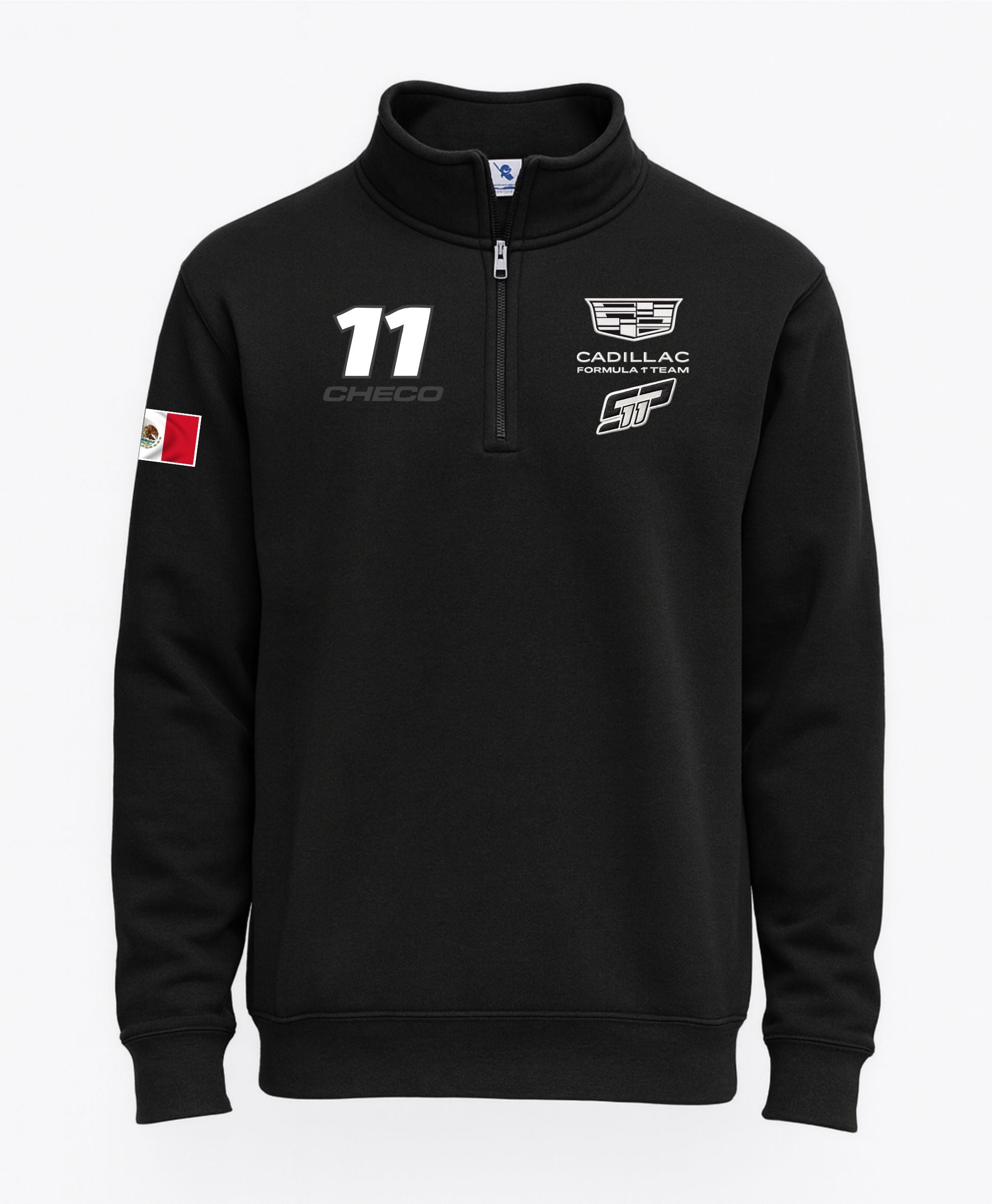 SUDADERA CIERRE 1/4 BORDADA CHECO PERÉZ SP #11 RACING