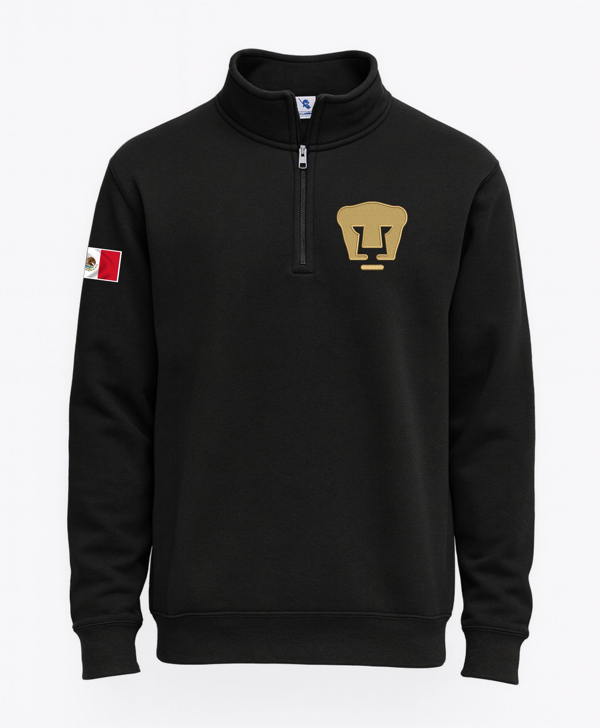 SUDADERA CIERRE 1/4 BORDADA Pumas UNAM