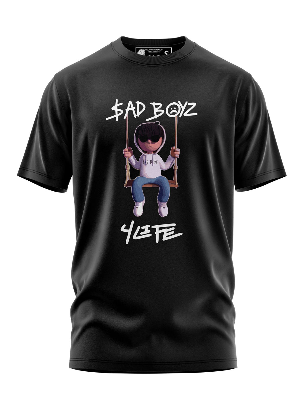 Playera Manga Corta 100% Algodón Sad Boyz 4 Life Junior H
