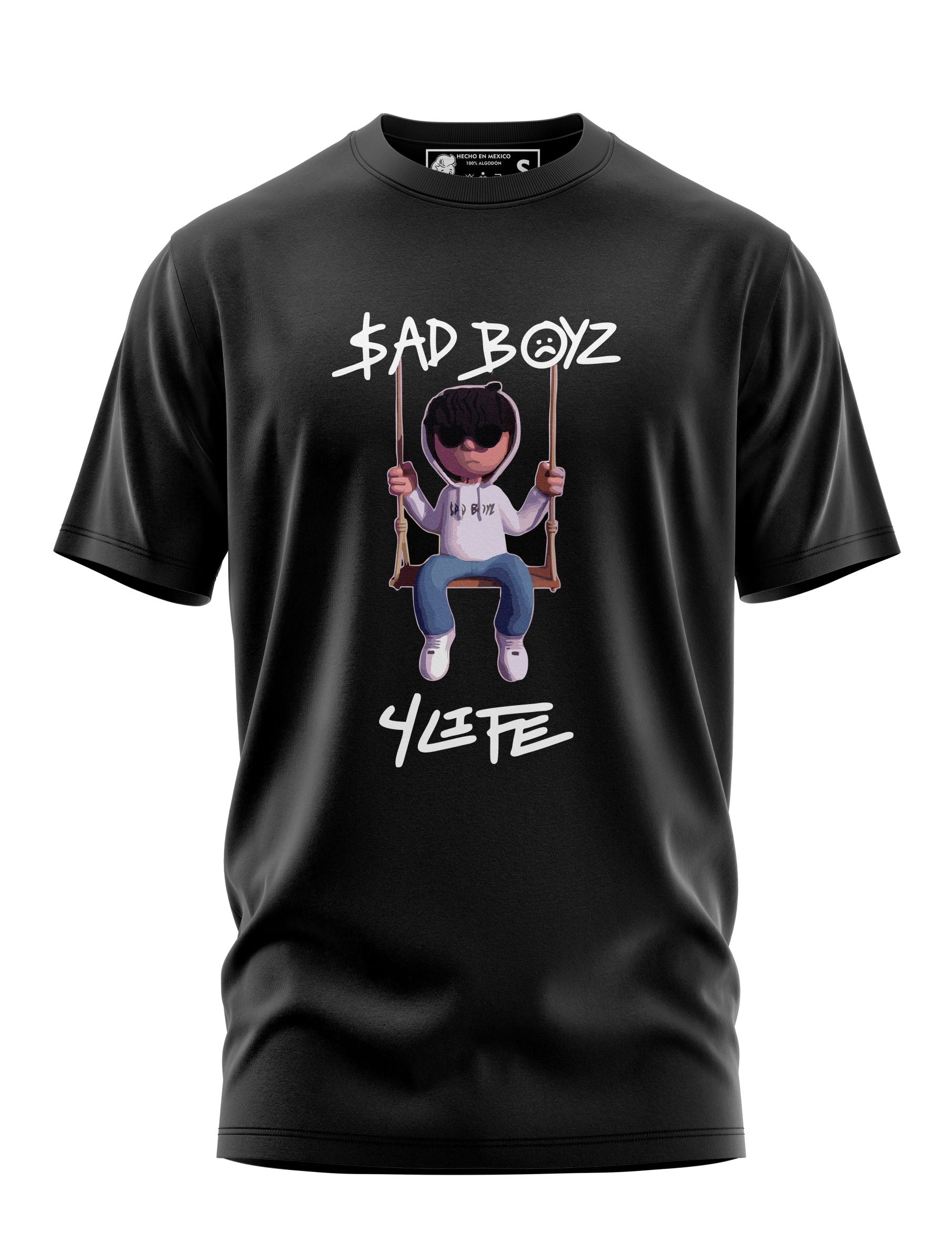 Playera Manga Corta 100% Algodón Sad Boyz 4 Life Junior H