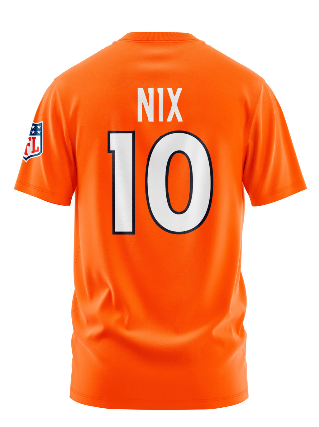 Playera Manga Corta 100% Algodón BO NIX #10 DENVER NARANJA