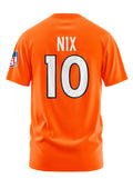 Playera Manga Corta 100% Algodón BO NIX #10 DENVER NARANJA