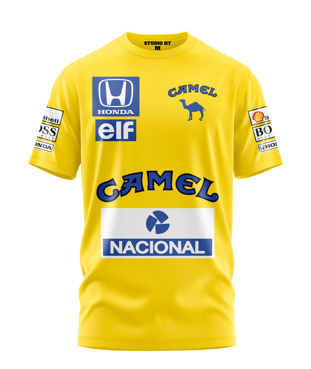 Playera Ayrton Senna Vintage Camel