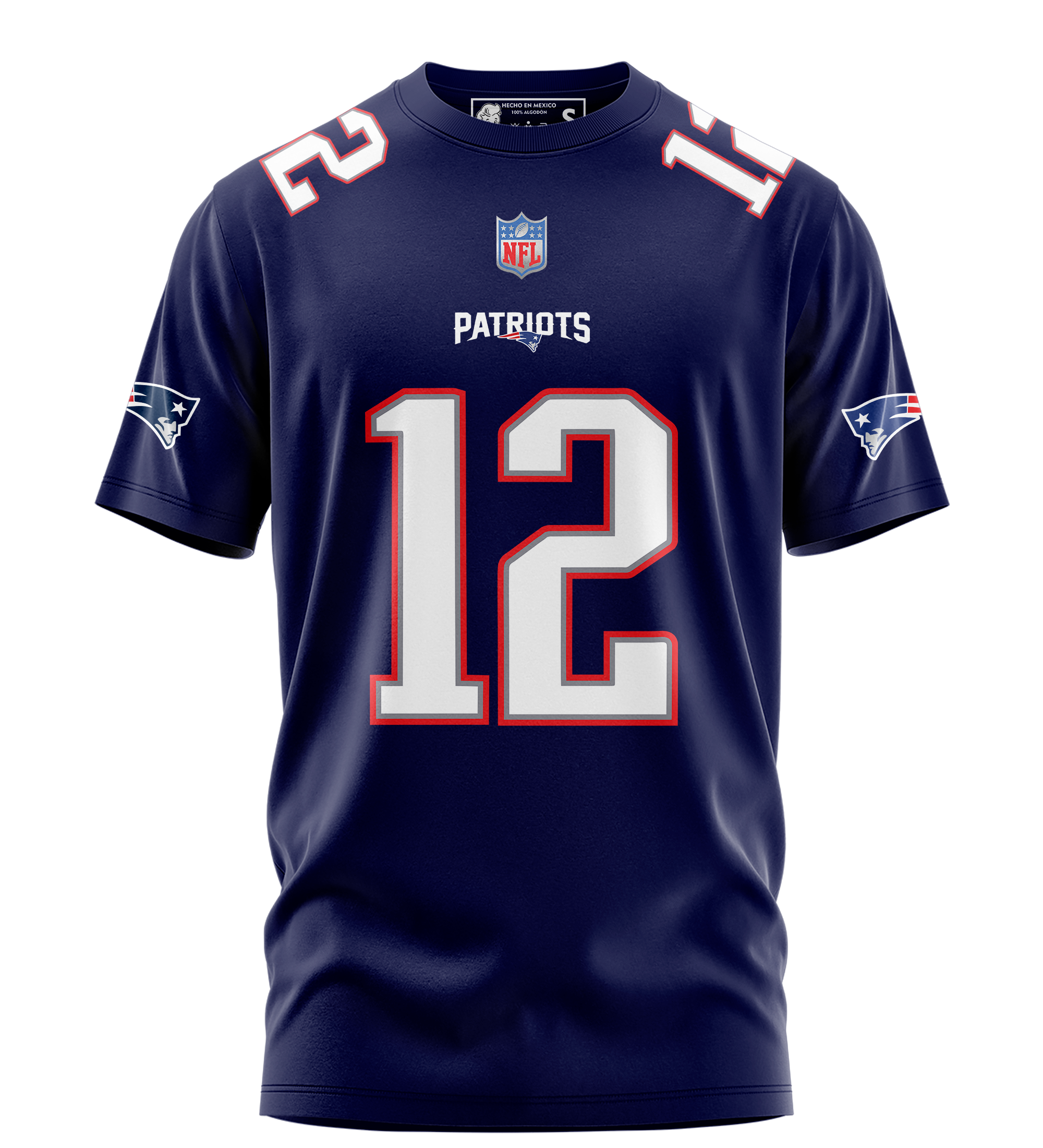 Playera Manga Corta Tela Deportiva BRADY GOAT #12