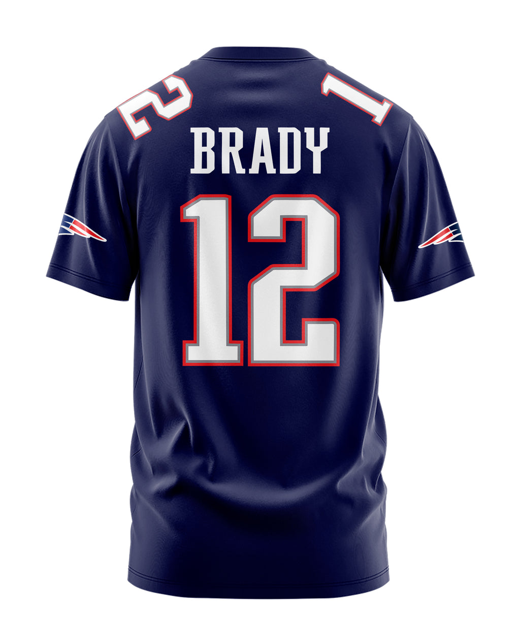 Playera Manga Corta Tela Deportiva BRADY GOAT #12