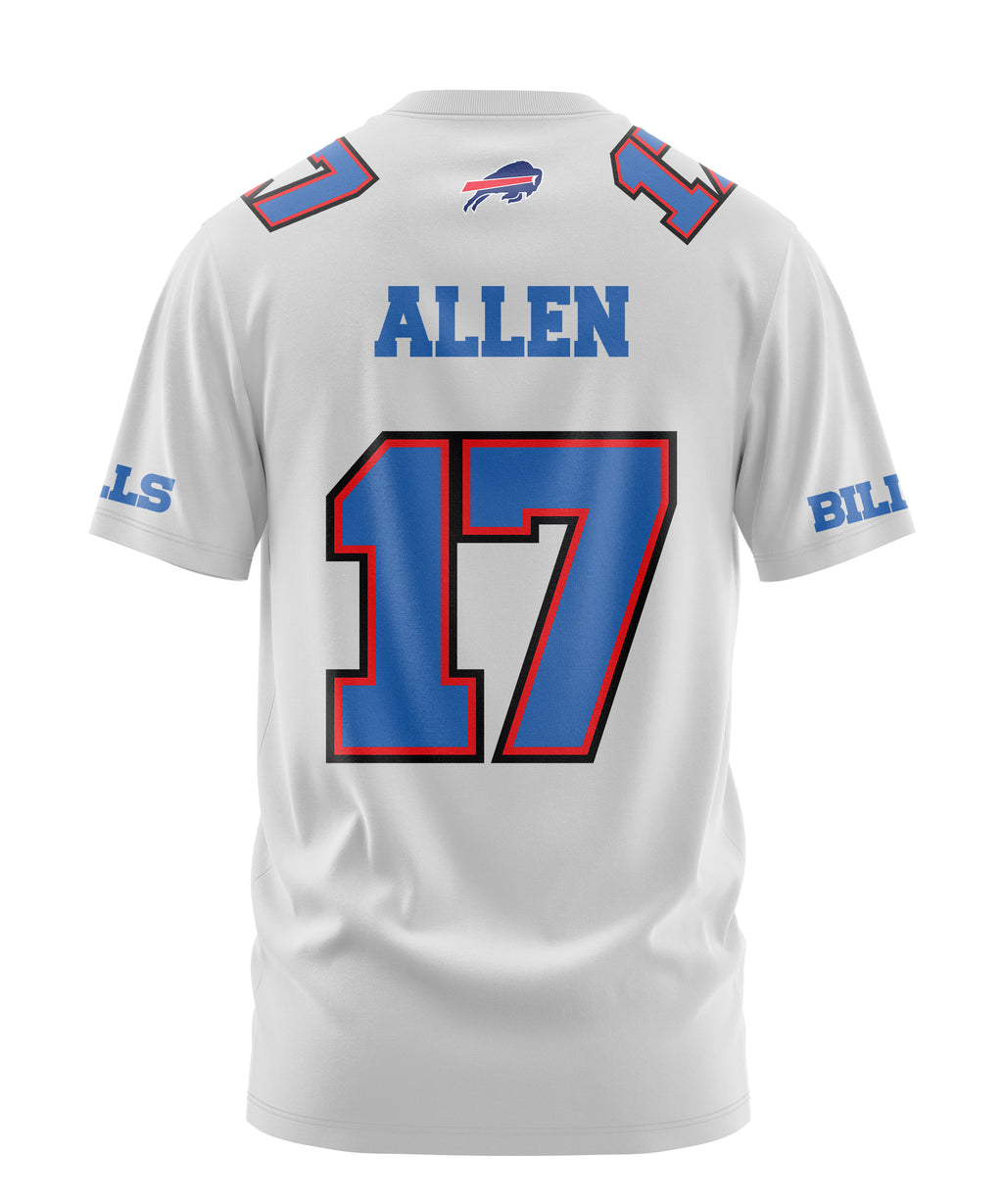Playera Manga Corta Tela Deportiva Josh Allen Buffalo