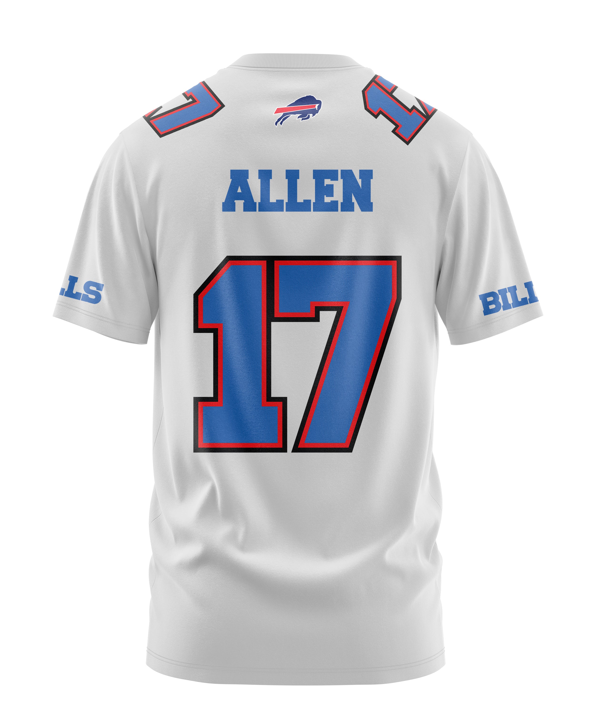 Playera Manga Corta Tela Deportiva Josh Allen Buffalo