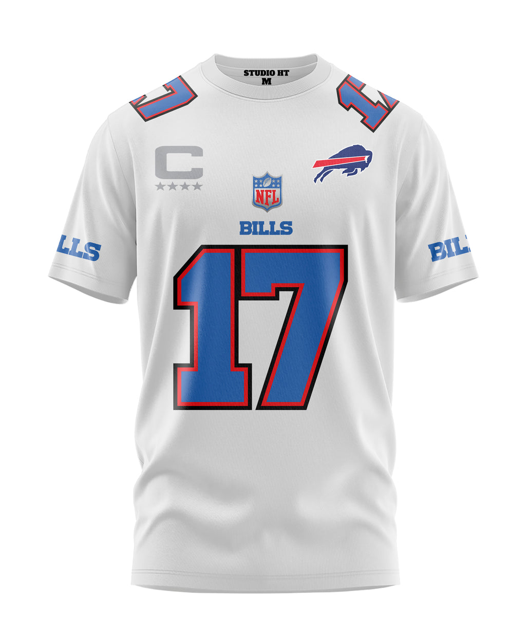 Playera Manga Corta Tela Deportiva Josh Allen Buffalo