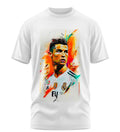 Playera Manga Corta 100% Algodón Cristiano Ronaldo GOAT #7 Madrid