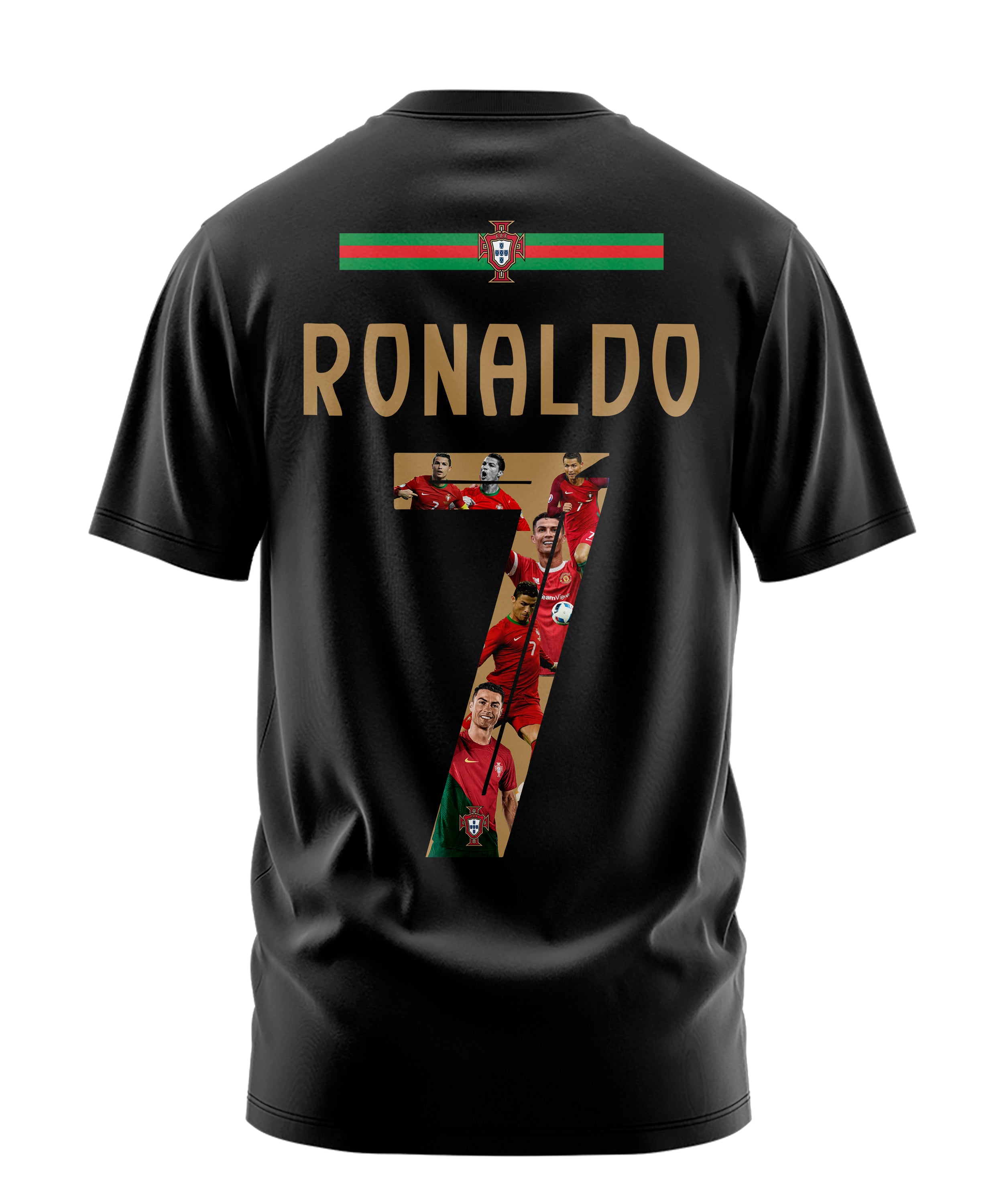 Playera Manga Corta Tela Deportiva Cristiano Portugal Ronaldo C R 7
