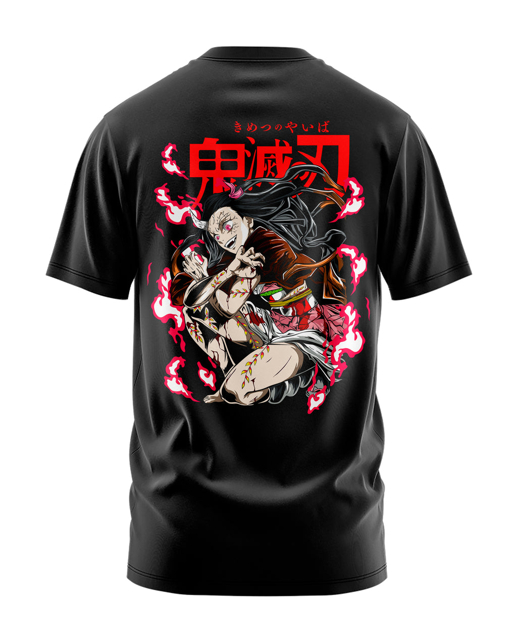 Playera Manga Corta 100% Algodón Demon Slayer Nezuko Kamado