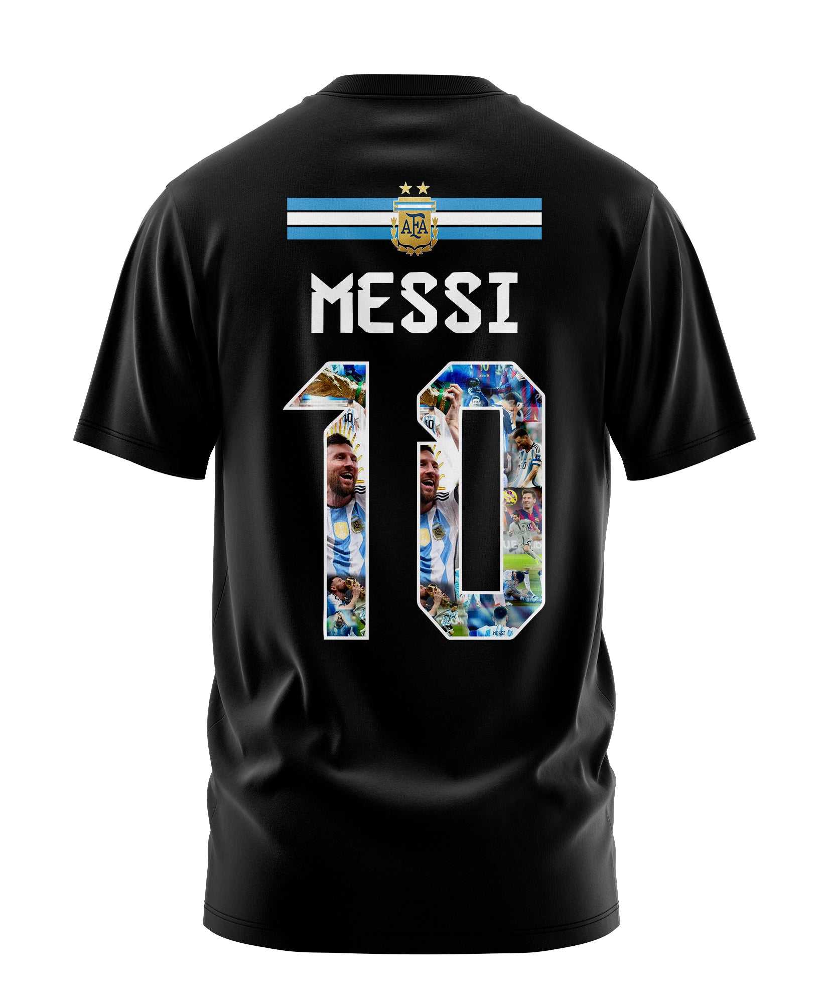 Playera Manga Corta Tela Deportiva LEO MESSI 10 ARGENTINA