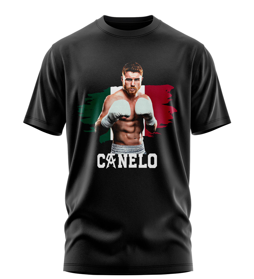 Playera Manga Corta 100% Algodón CANELO TEAM BOX MEX V7