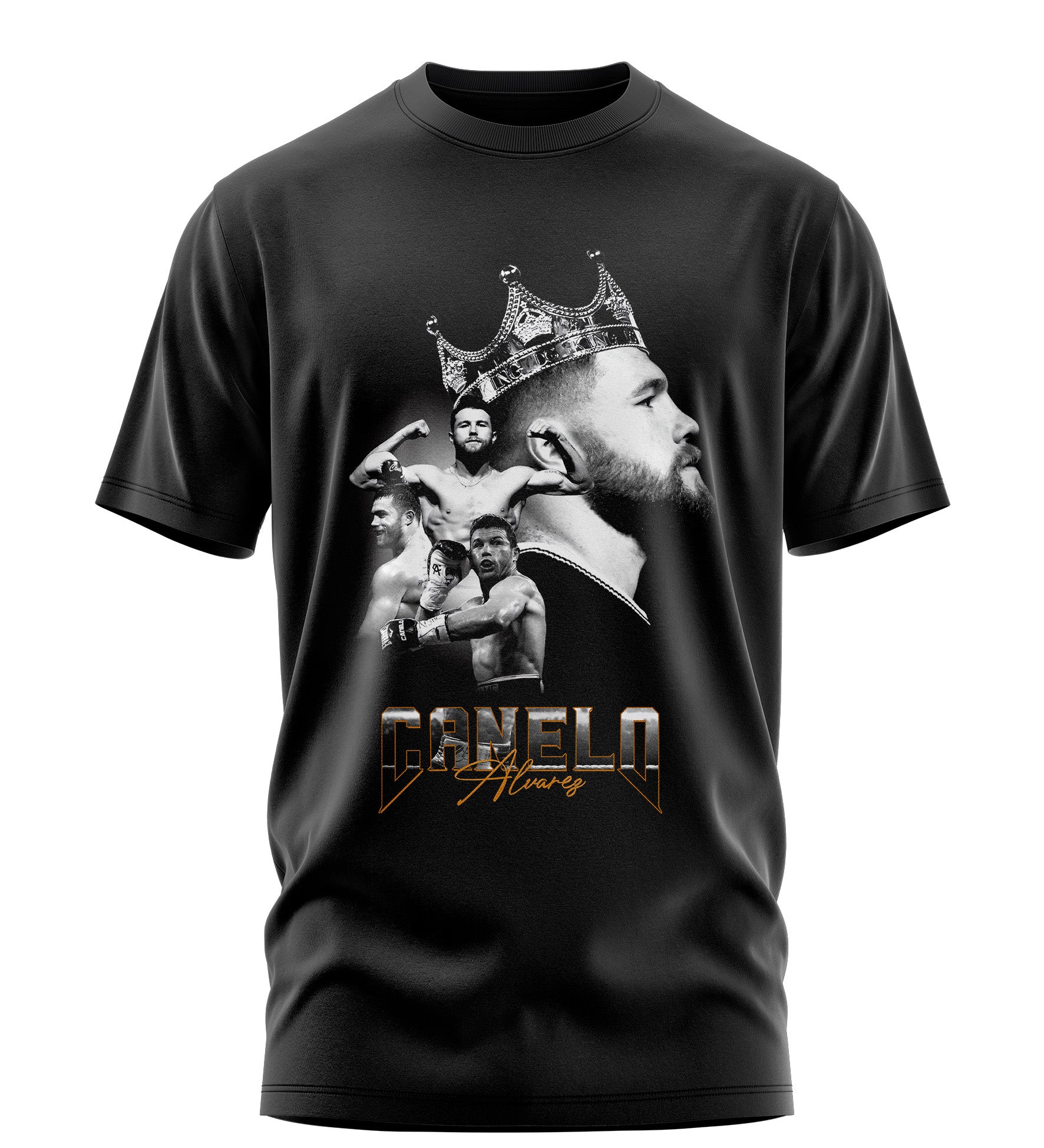Playera Manga Corta 100% Algodón CANELO TEAM BOX KING V4