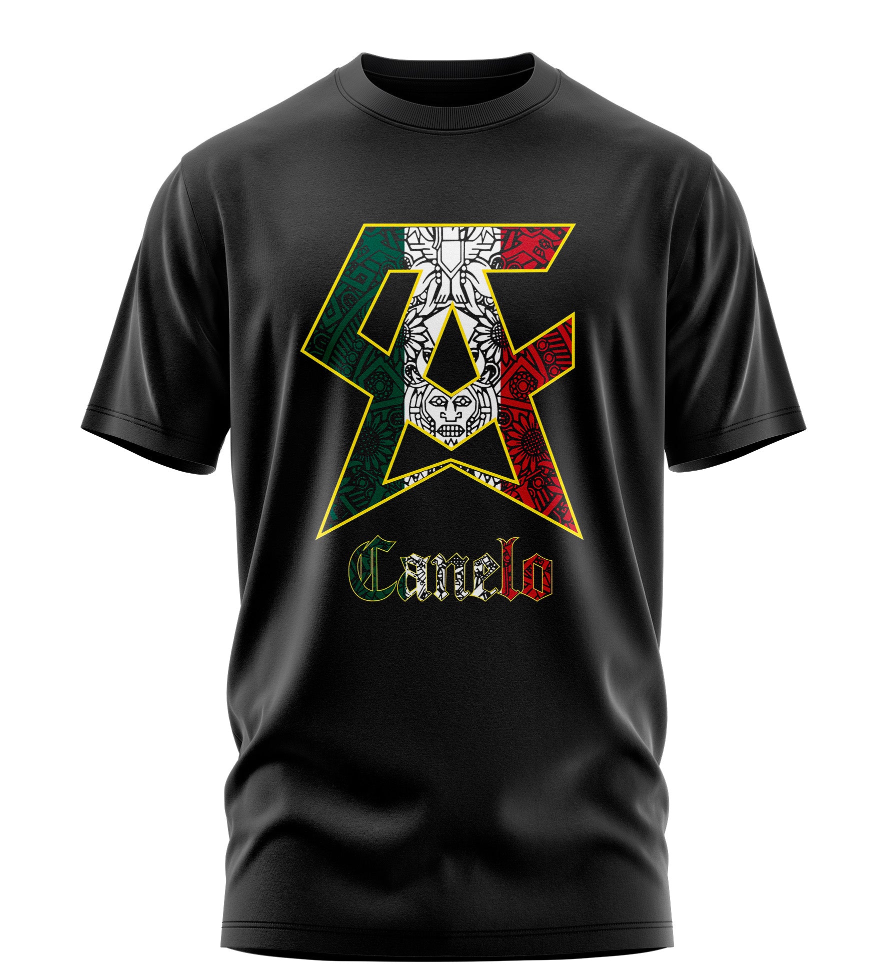 Playera Manga Corta 100% Algodón CANELO TEAM BOX MEX V6