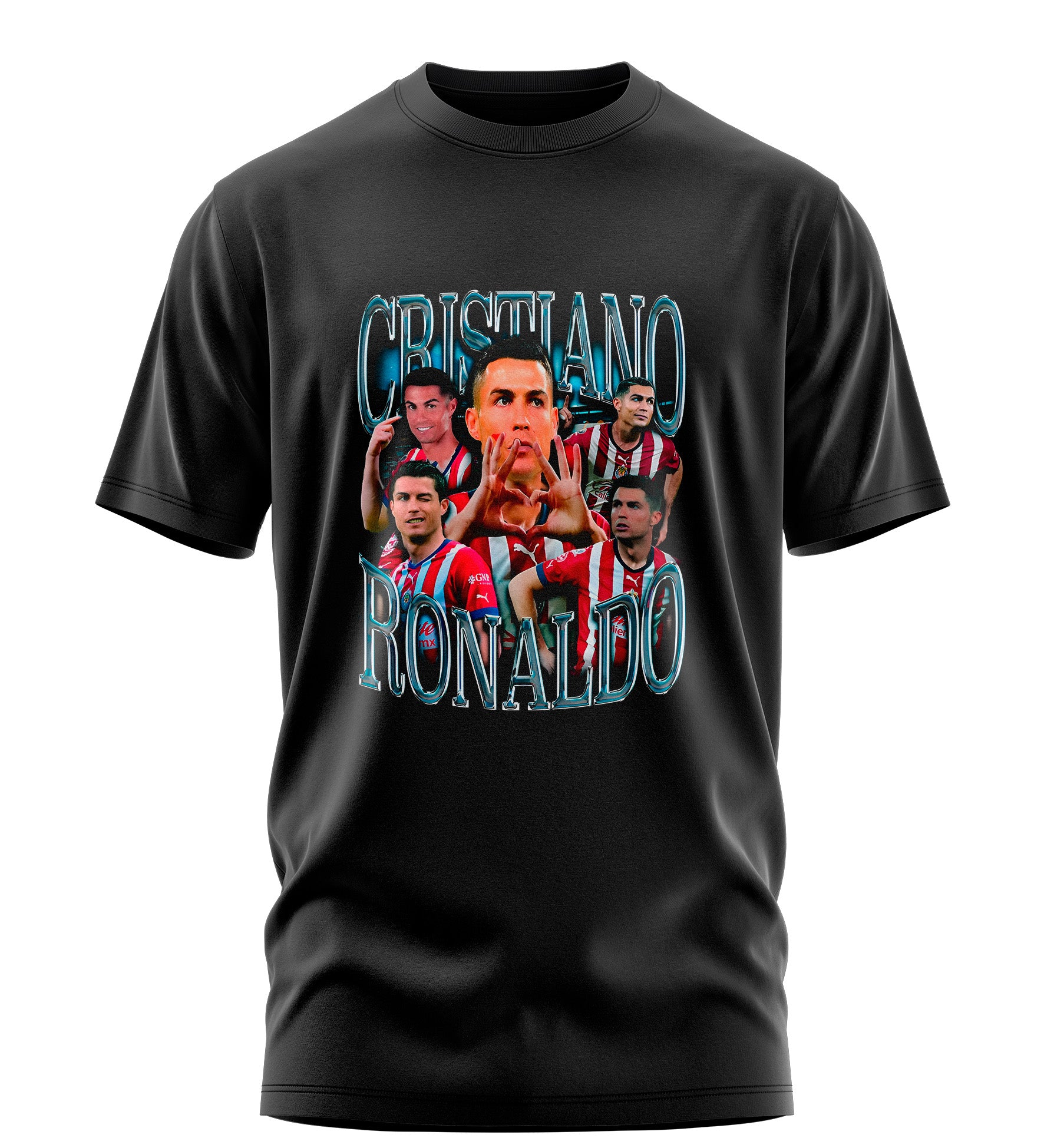 Playera Manga Corta 100% Algodón Cristiano Ronaldo GDL