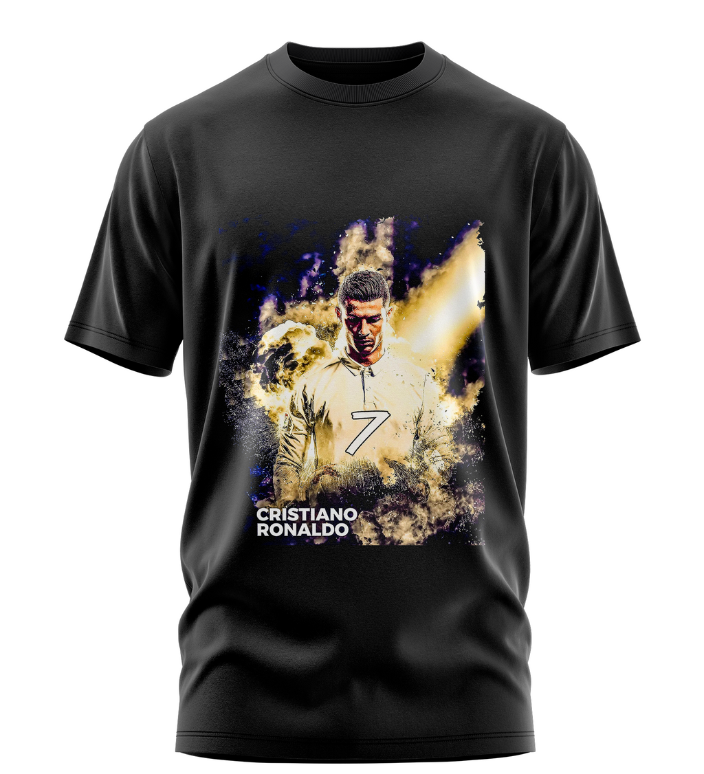 Playera Manga Corta 100% Algodón Cristiano Ronaldo MR CHAMPIONS V2