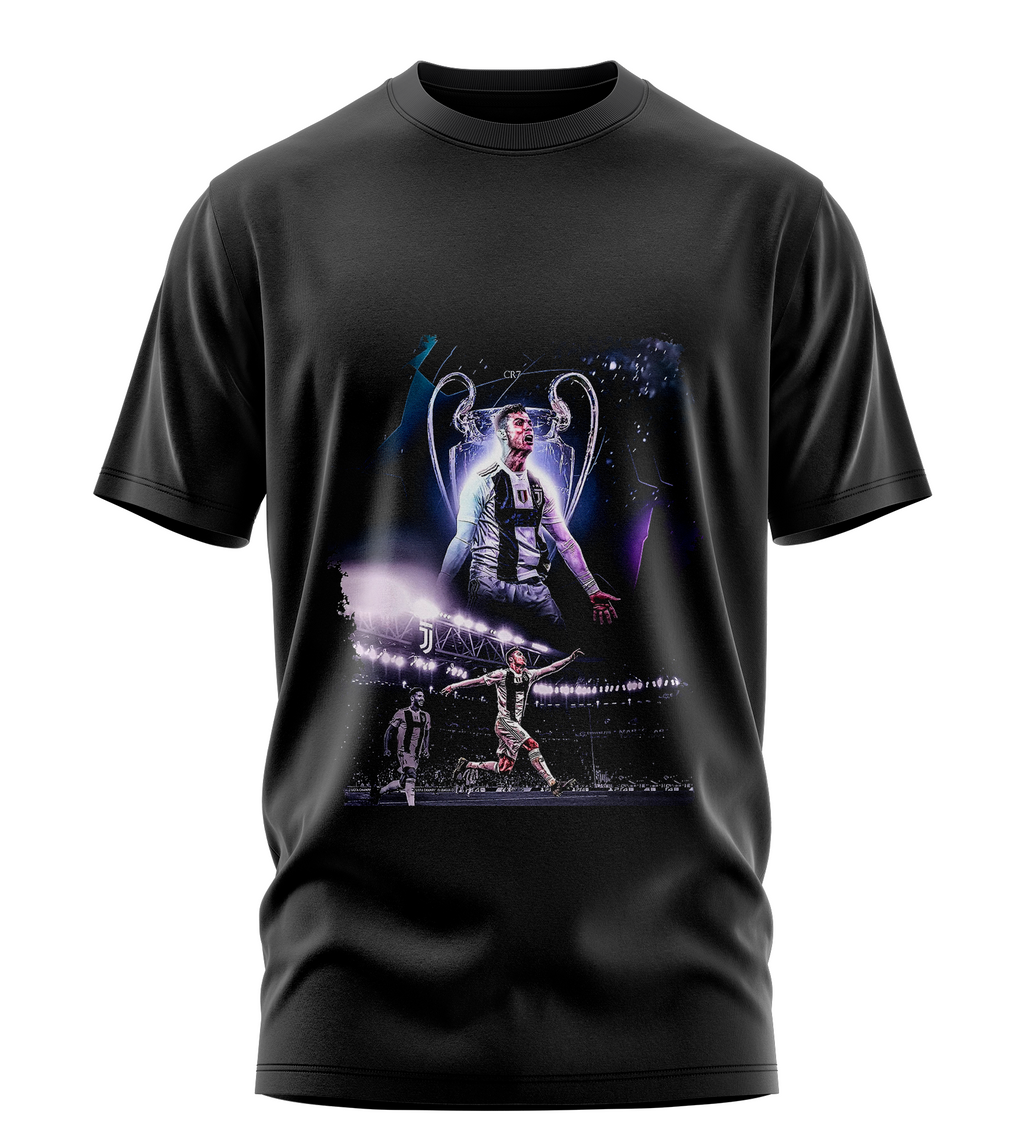 Playera Manga Corta 100% Algodón Cristiano Ronaldo MR CHAMPIONS