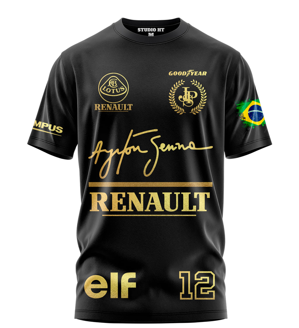 Playera Manga Corta Tela Deportiva AYRTON SENNA DRIVER CLASSIC