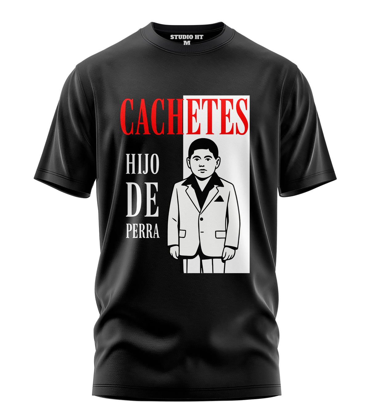 Playera Manga Corta 100% Algodón Cachetes