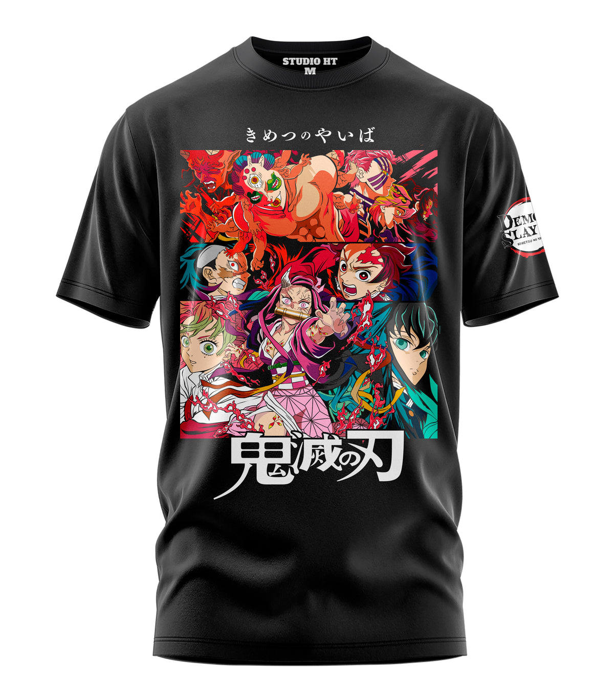 Playera Manga Corta 100% Algodón Demon Slayer Anime