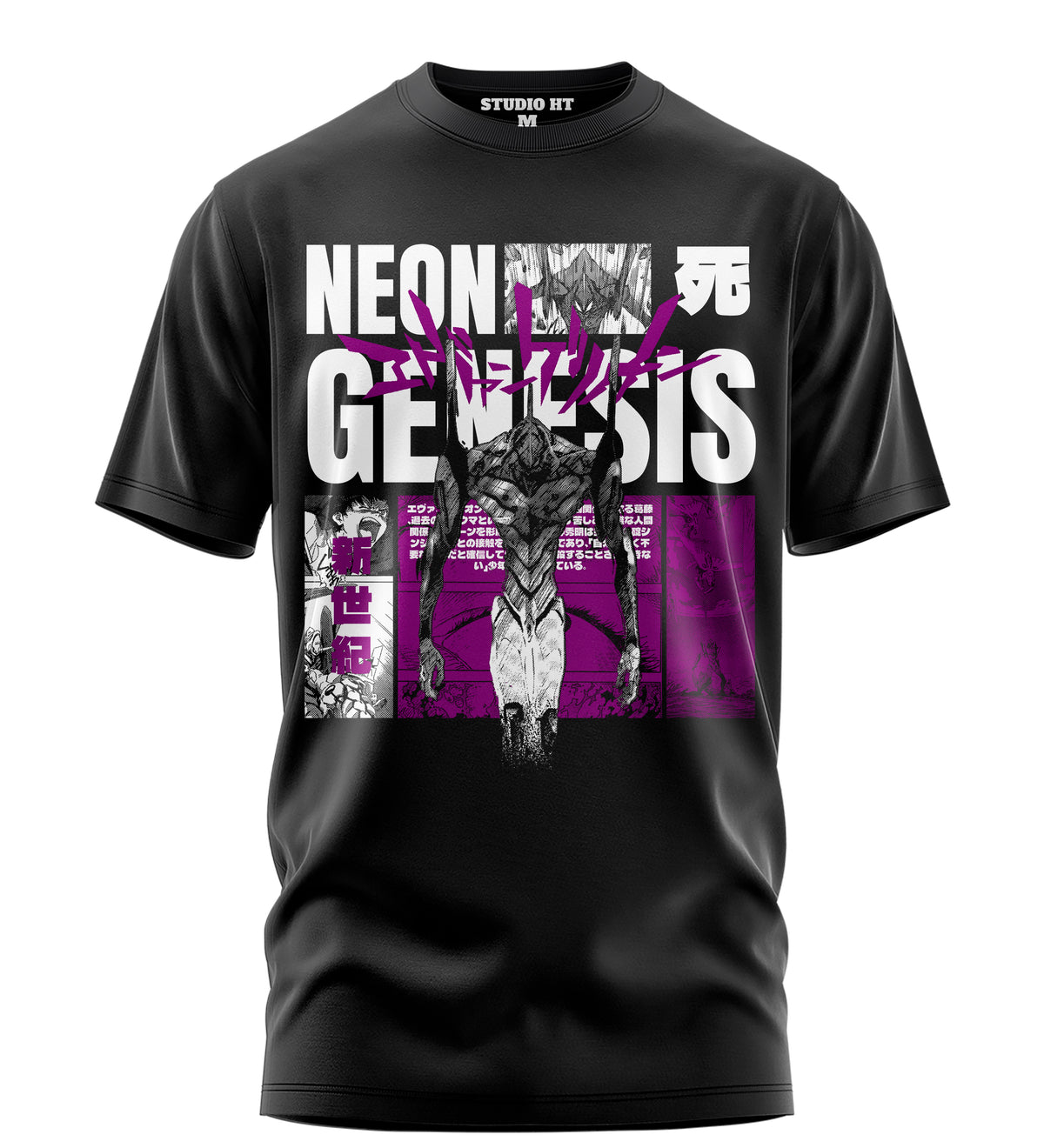 Playera Manga Corta 100% Algodón Neon Genesis Evangelion