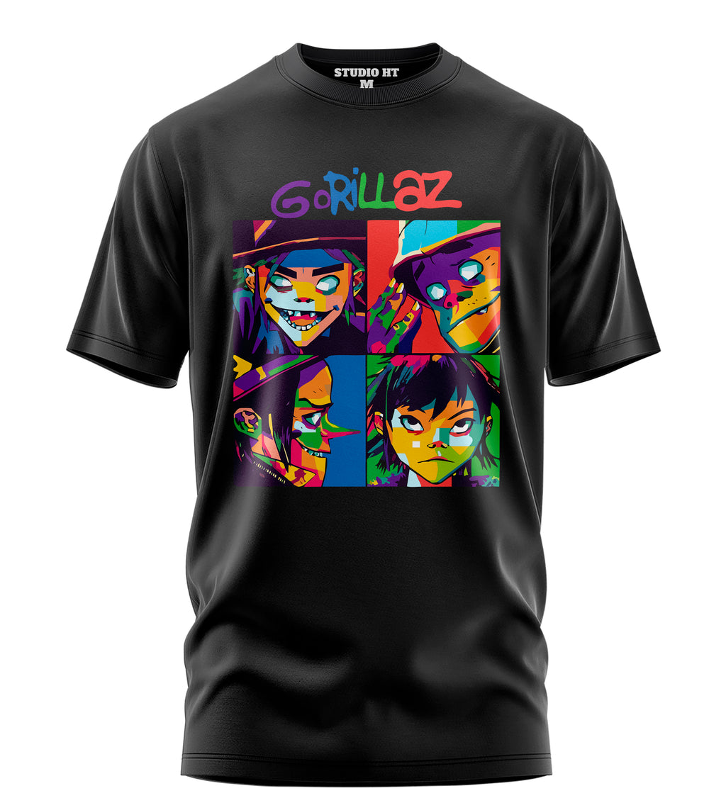 Playera Manga Corta 100% Algodón Gorillaz