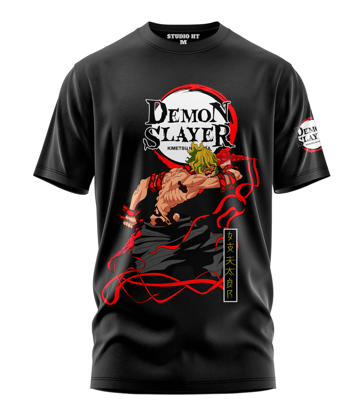 Playera Manga Corta 100% Algodón Demon Slayer Kimetsu No Yaiba