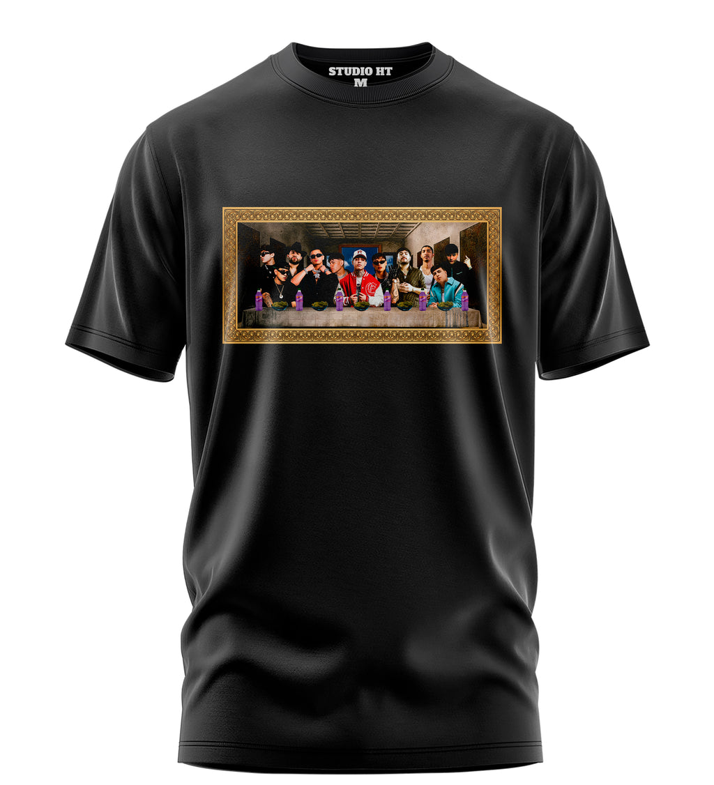 Playera Manga Corta 100% Algodón La Ultima Cena Tumbada