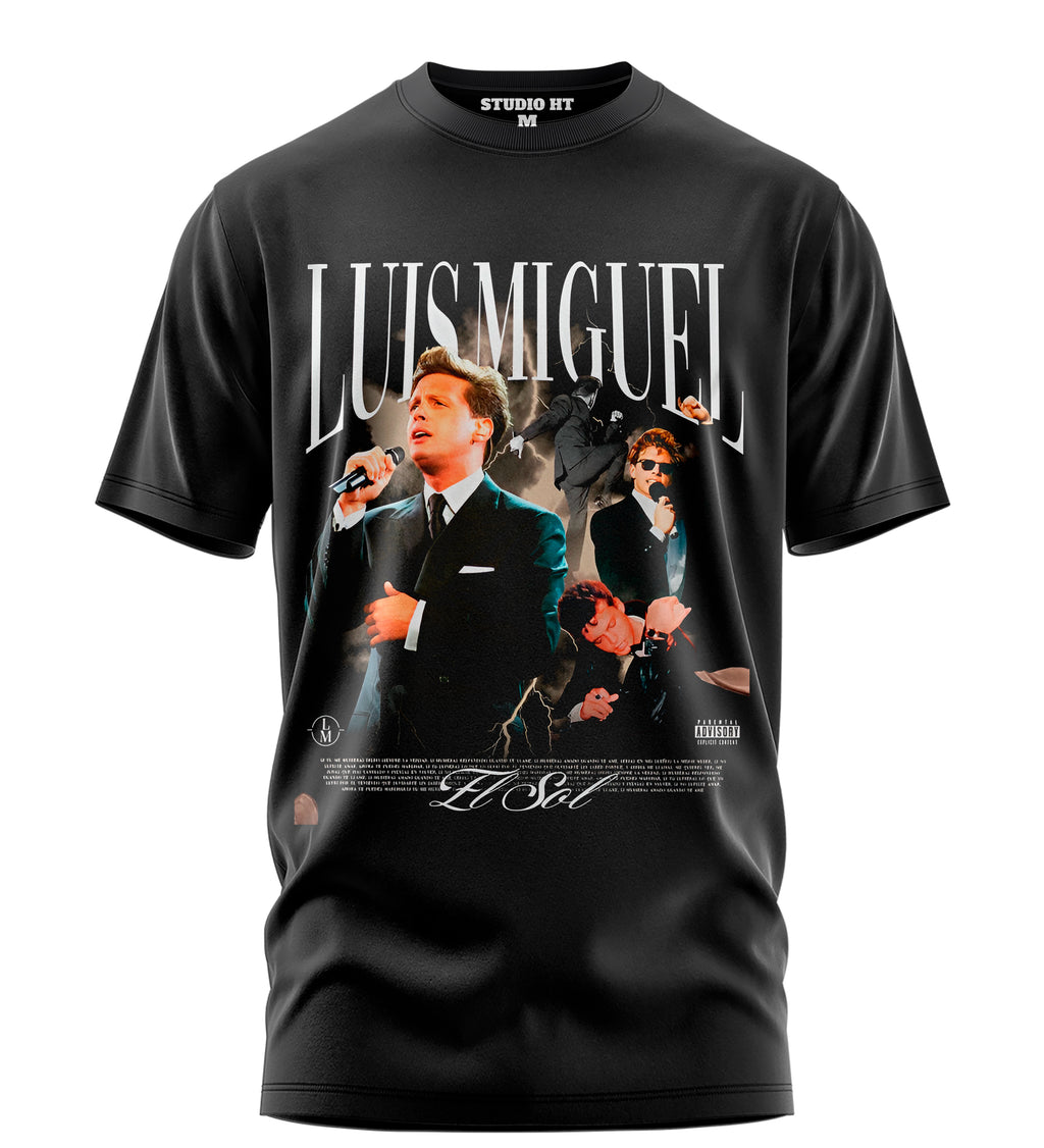 Playera Manga Corta 100% Algodón Luis Miguel El Sol De Mexico