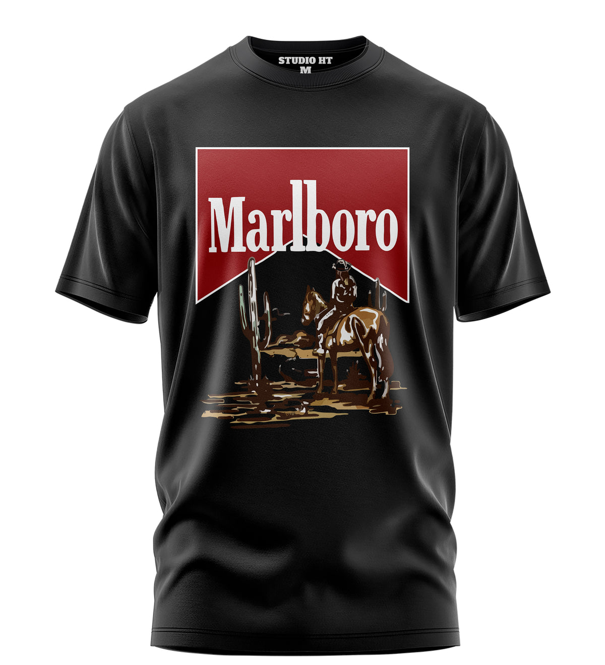 Playera Manga Corta 100% Algodón Vaqueros Estilo Rancho Yelowstone