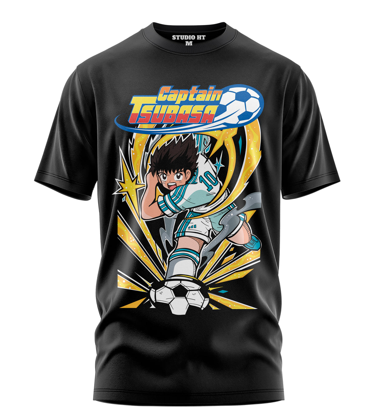 Playera Manga Corta 100% Algodón Captain Tsubasa