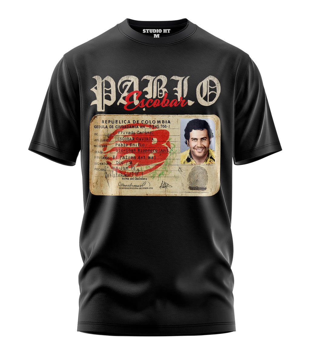 Playera Manga Corta 100% Algodón Pablo Escobar
