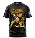 Playera Manga Corta 100% Algodón Demon Slayer Zenitsu Agatsuma